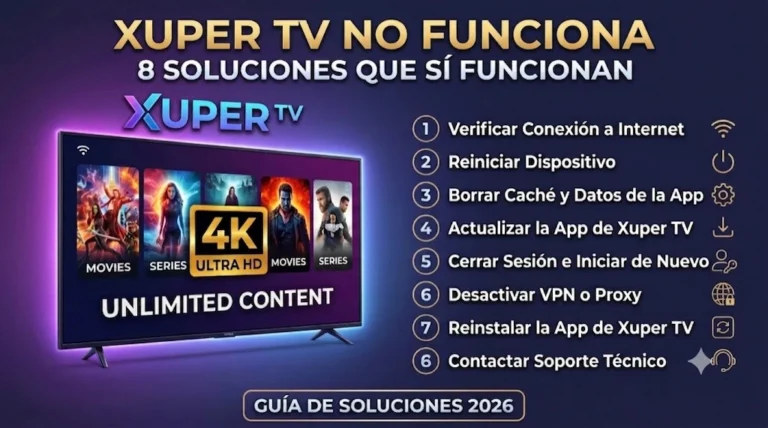 xuper tv no funciona