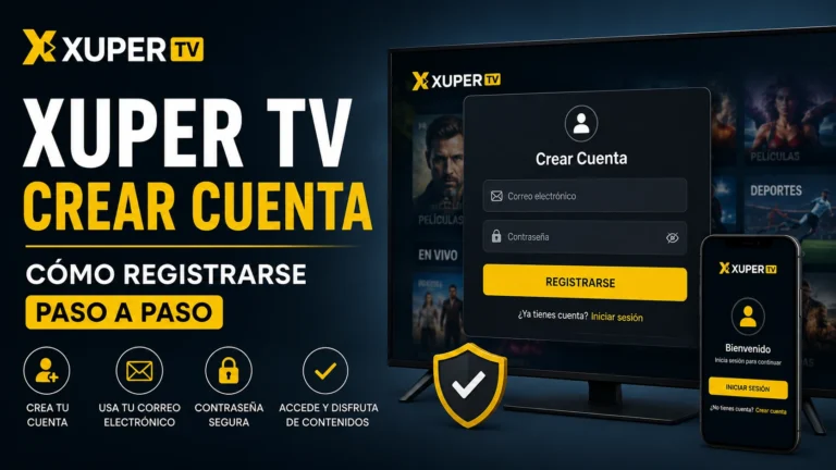 Xuper TV Crear Cuenta: Cómo Registrarse Paso a Paso 2026