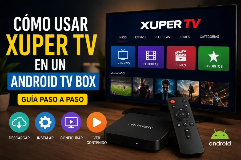 como usar Xuper TV en un Android TV Box 1