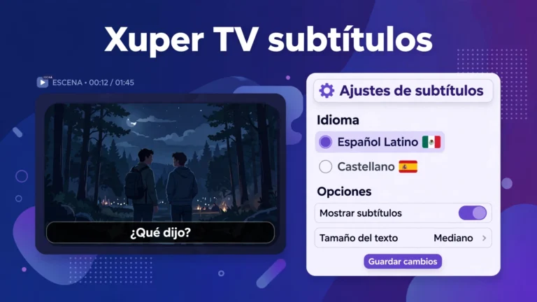 Xuper TV subtítulos
